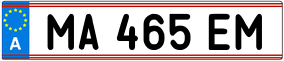 Trailer License Plate